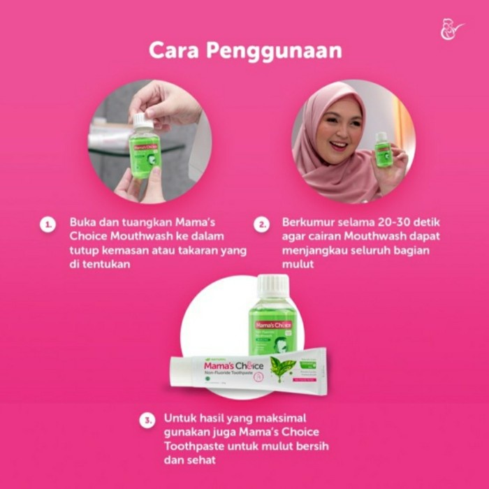 MAMA'S CHOICE Mouthwash untuk Ibu Hamil Menyusui Obat Kumur Mouth Wash