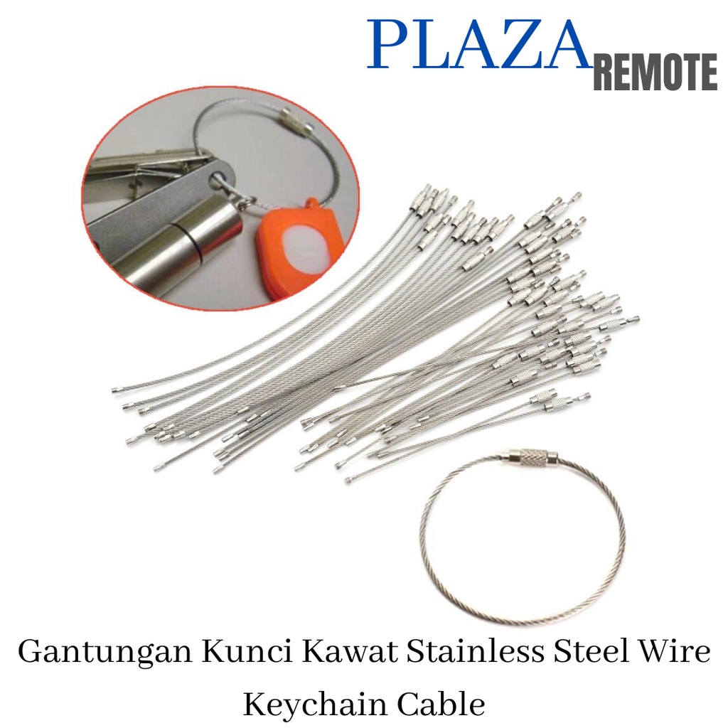 Gantungan Kunci Kawat Stainless Steel Wire Keychain Cable EDC