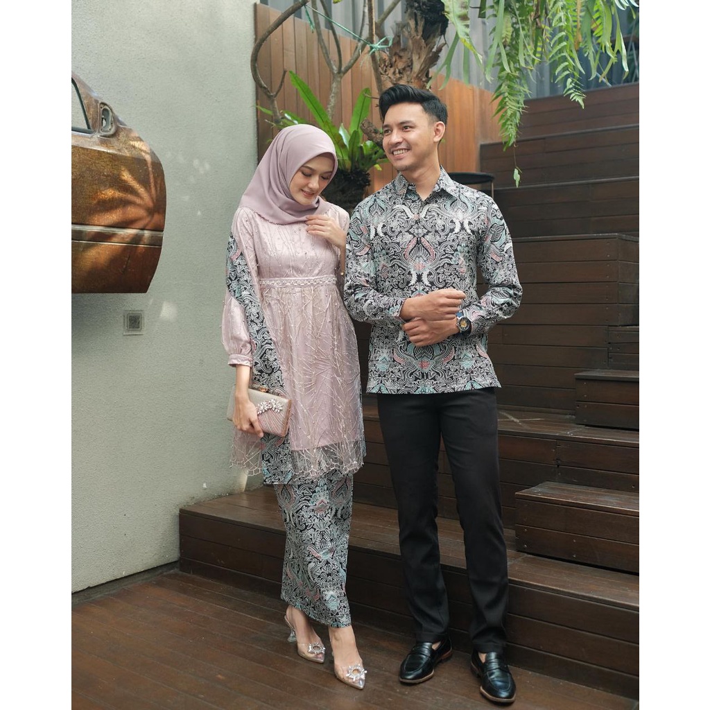 Batik couple kebaya maheswari GRATIS JILBAB kebaya couple modern kebaya wisudan kebaya lamaran