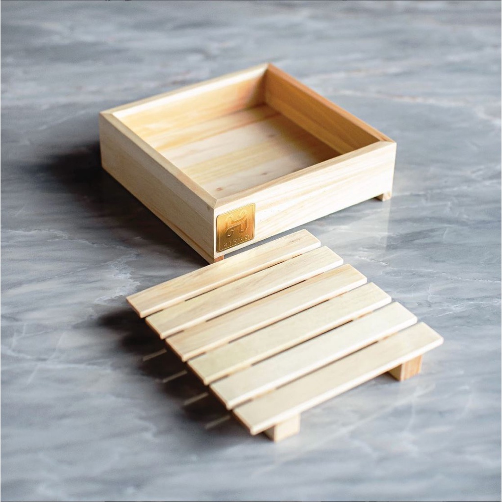 Hikko Sushi Platter Box/Sushi Platter/Wooden Sushi Platter/Piring Sushi/Piring Kayu