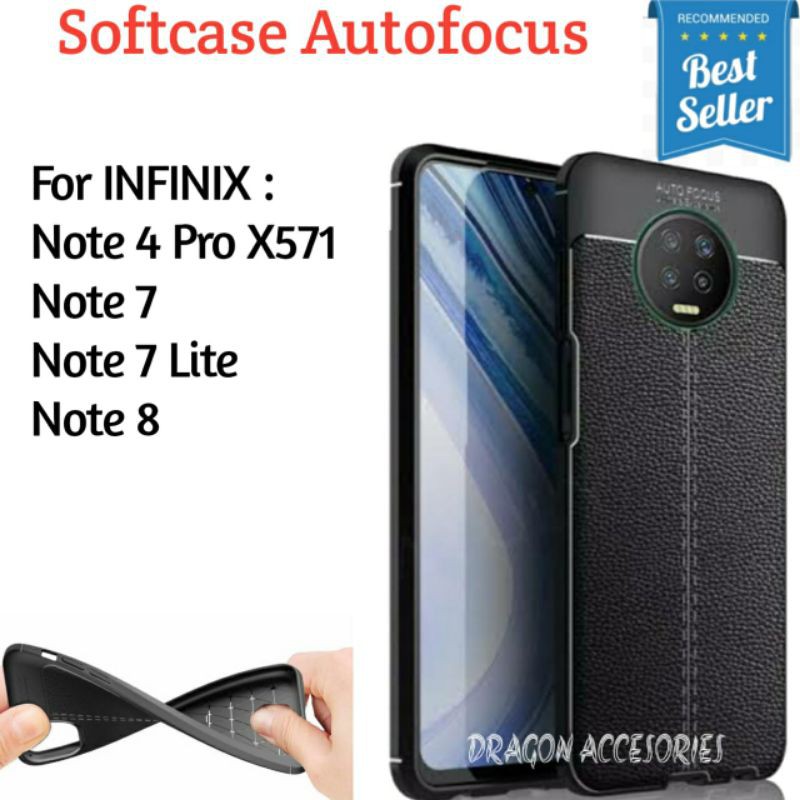 AUTO FOCUS INFINIX NOTE 4 PRO X571 NOTE 7 7 LITE 8 SOFTCASE LEATHER CASE KULIT JERUK SILIKON SILICON