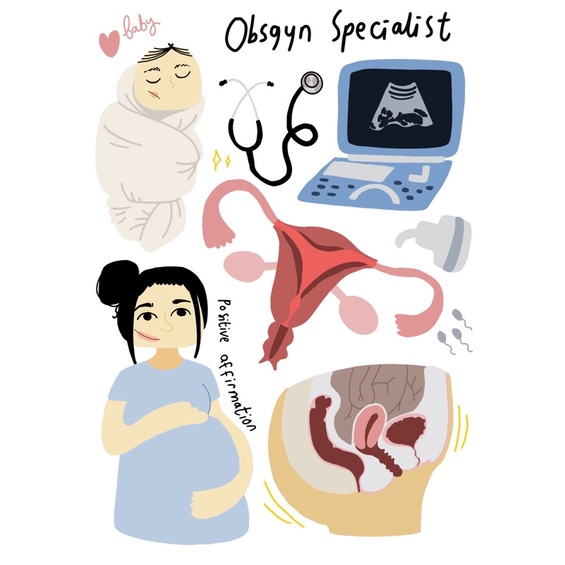 

sticker sheet dokter spesialis kandungan obsgyn
