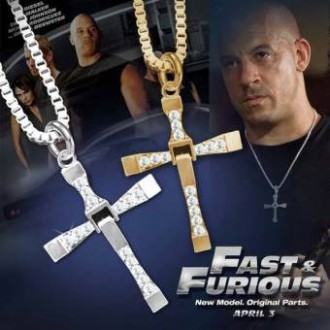 Kalung Salib Jesus Pria The Fast And The Furious Vin Diesel Unik Keren - Men Cross Necklace Dominic
