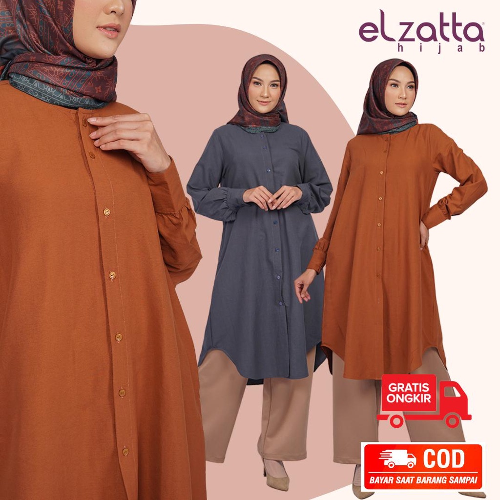ATASAN TERBARU WANITA TUNIK POLOS WANITA TUNIK YARA DANEEN ELZATTA