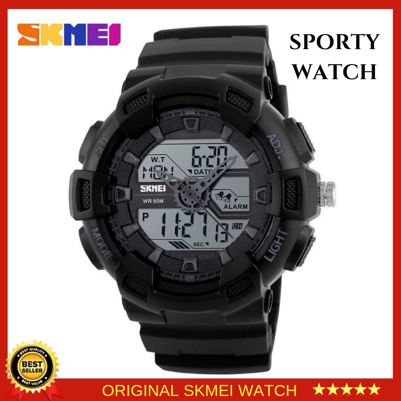 Jual Hot Jam Tangan Pria Original Skmei Model Digital Analog Tahan