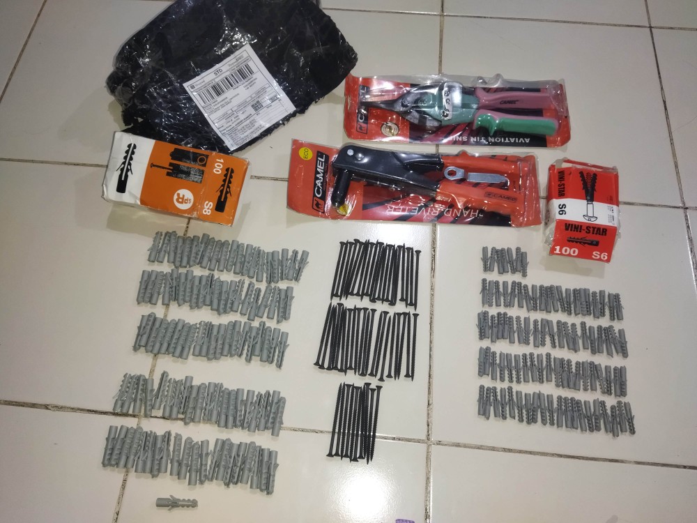 Viser / Fiser Sekrup S8 Tiptop 100 Pcs