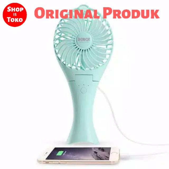 Kipas Robot Original RT-BF07 bisa Lipat bentuk mermaide &amp; Aspor Handy fan plus stent holder hp