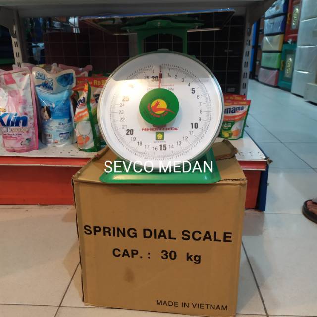 Timbangan besi vietnam nhon hoa 30 kg Asli