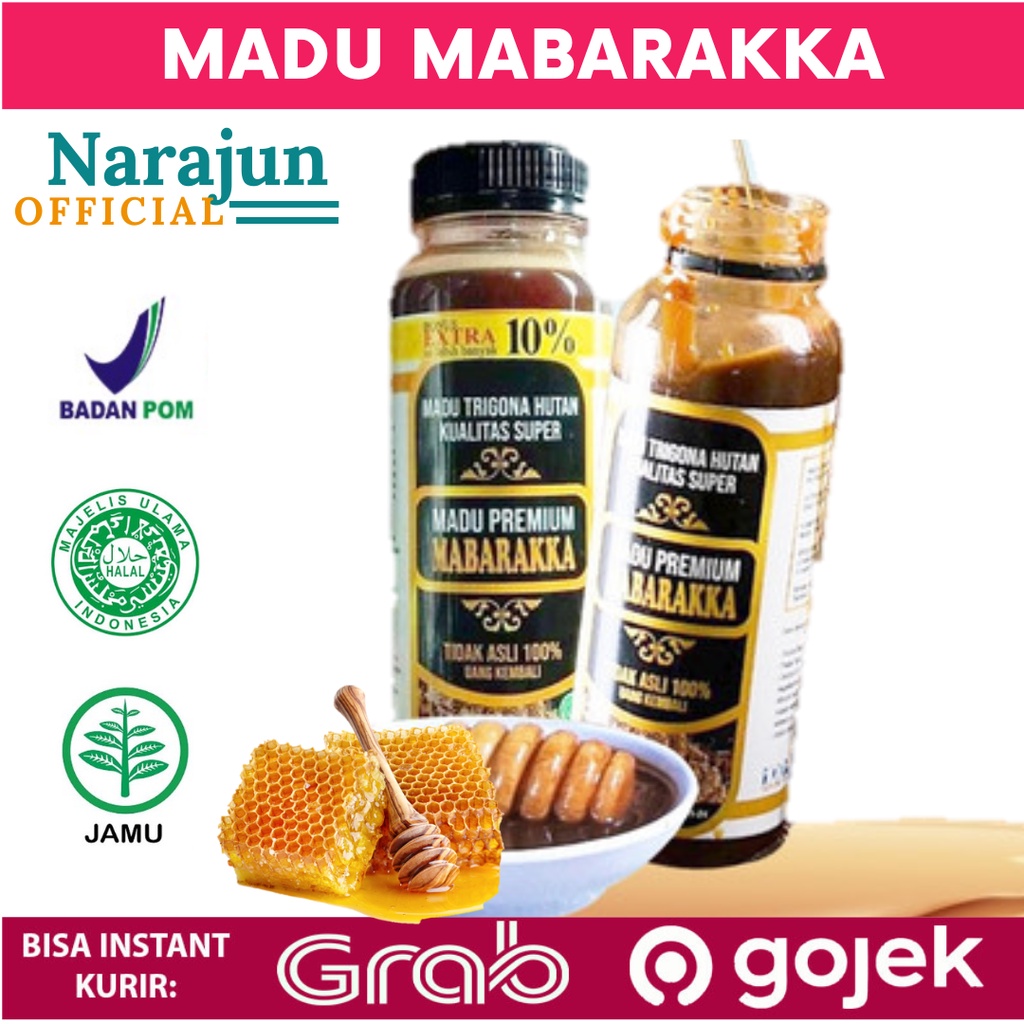 

Madu Trigona Mabarakka Klanceng Premium Full Propolis Beebread Asli Sulawesi - 300gram