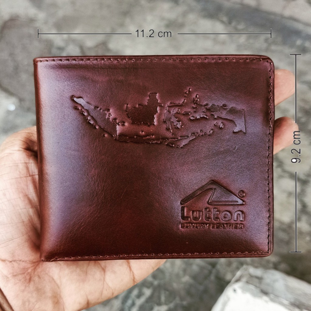 LUTTON - dompet kulit lipat 3 - DOMPET KULIT SAPI ASLI PULL UP &amp; KULIT BUAYA