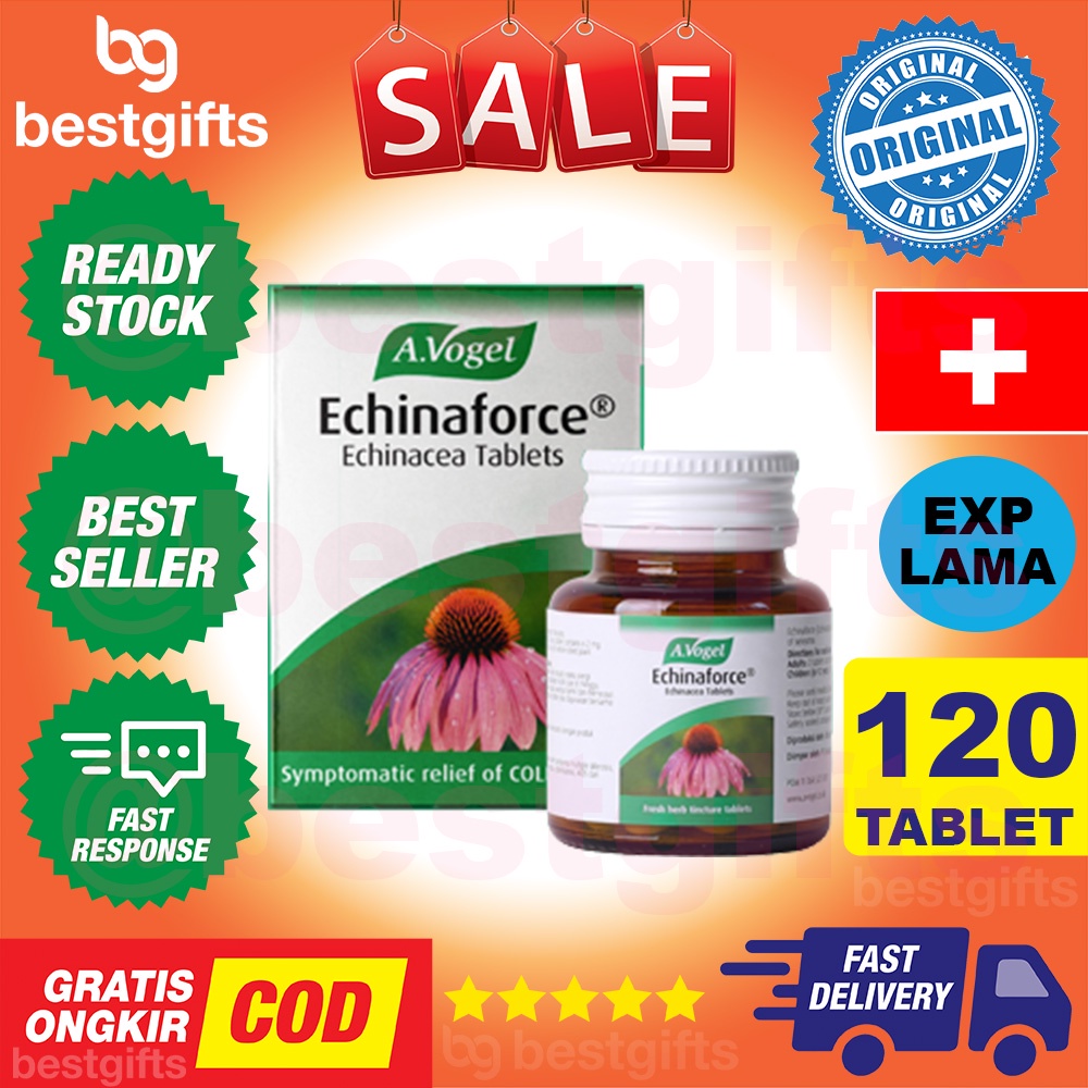 A VOGEL ECHINAFORCE ECHINACEA TABLETS MENINGKATKAN IMUN DAYA TAHAN TUBUH CEGAH FLU INFEKSI PERNAPASAN 120 TABLET