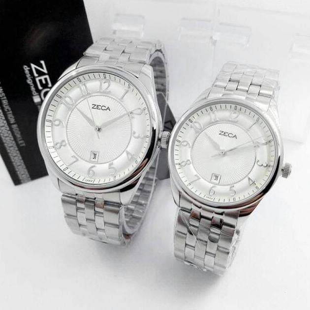 Jam Tangan Pasangan Keren Jam Couple Pria Wanita Mewah Zeca 3003 Andini.Marketplace