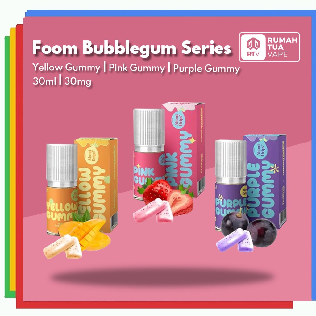 Jual FOOM BUBBLEGUM SERIES SALTNIC 30ML 30MG | Shopee Indonesia