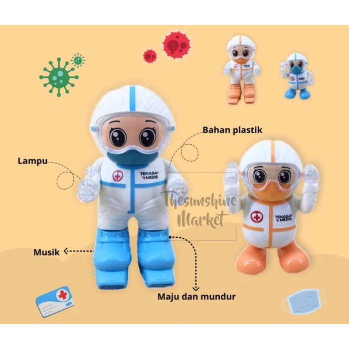 Mainan Anak Robot Robotan Tenaga Medis Covid 19