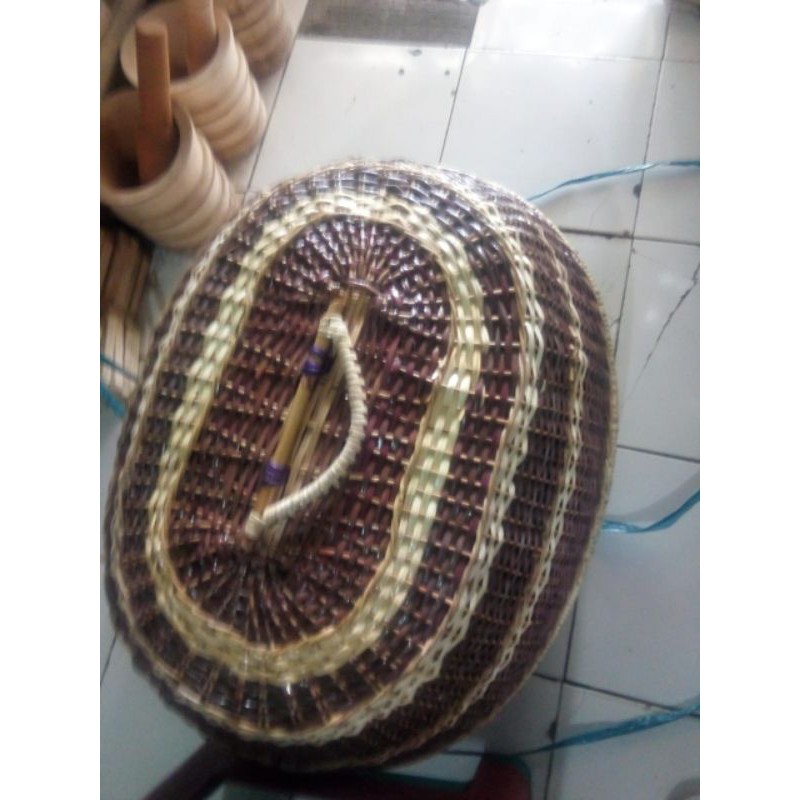tudung saji/tutup saji makan terbuat dari rotan asli