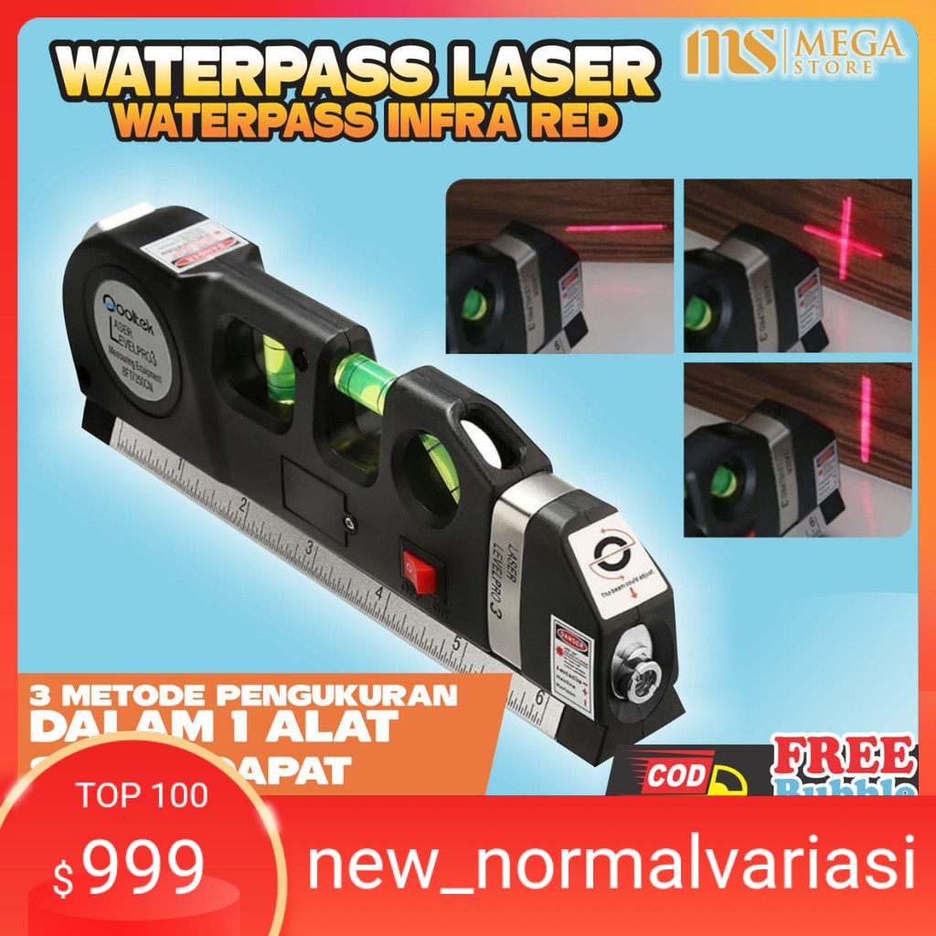 Waterpas Meteran Penggaris Laser Waterpass Alat Tukang Alat Pertukangan Alat Ukur Alat bangunan M828