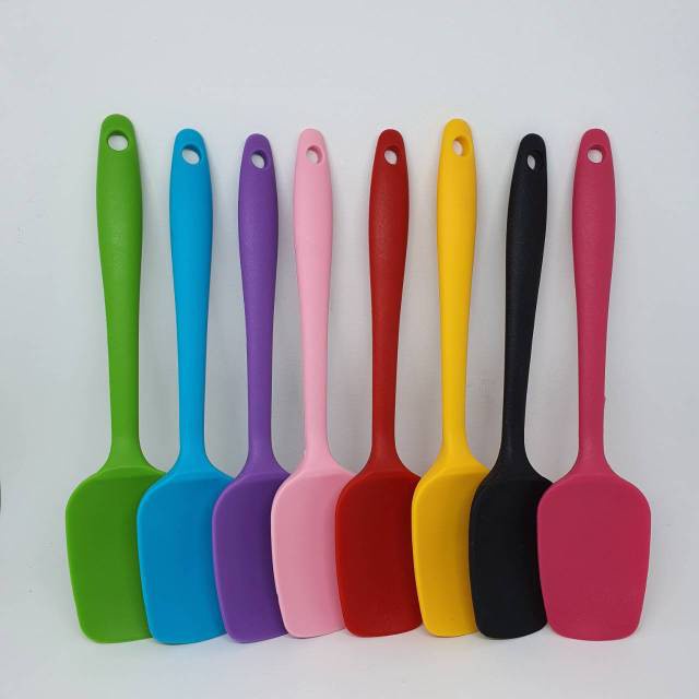 Sendok Pengaduk Adonan Kue Silicone / Spatula Sekop Kue Bahan Silikon / Sekop Kotak [JY]