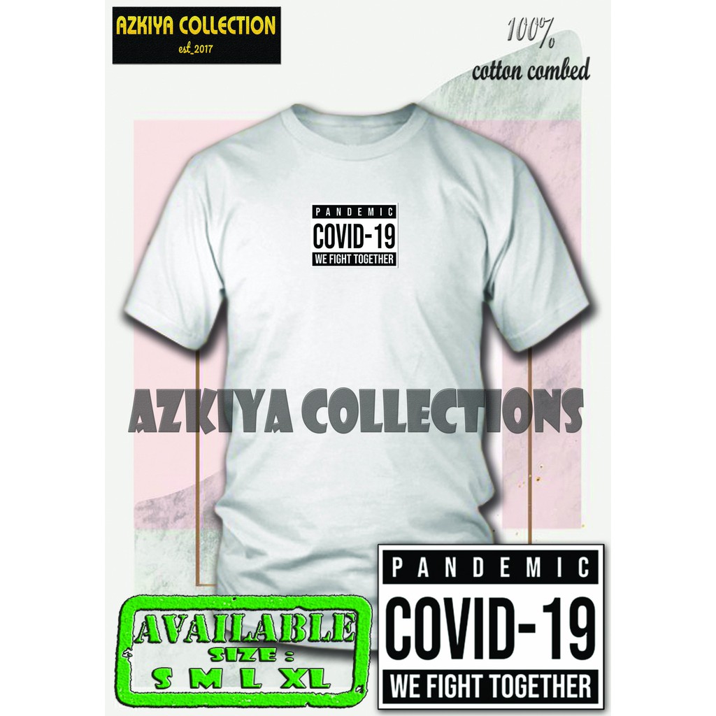 KAOS DISTRO ANAK ( COVID ) BAHAN KATUN COMBED 30S