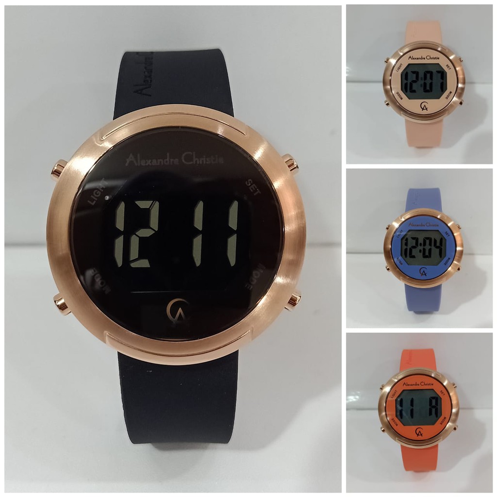 Jam Wanita Digital Alexandre Christie AC9337 AC 9337 ORIGINAL Alexander Christie Garansi Resmi