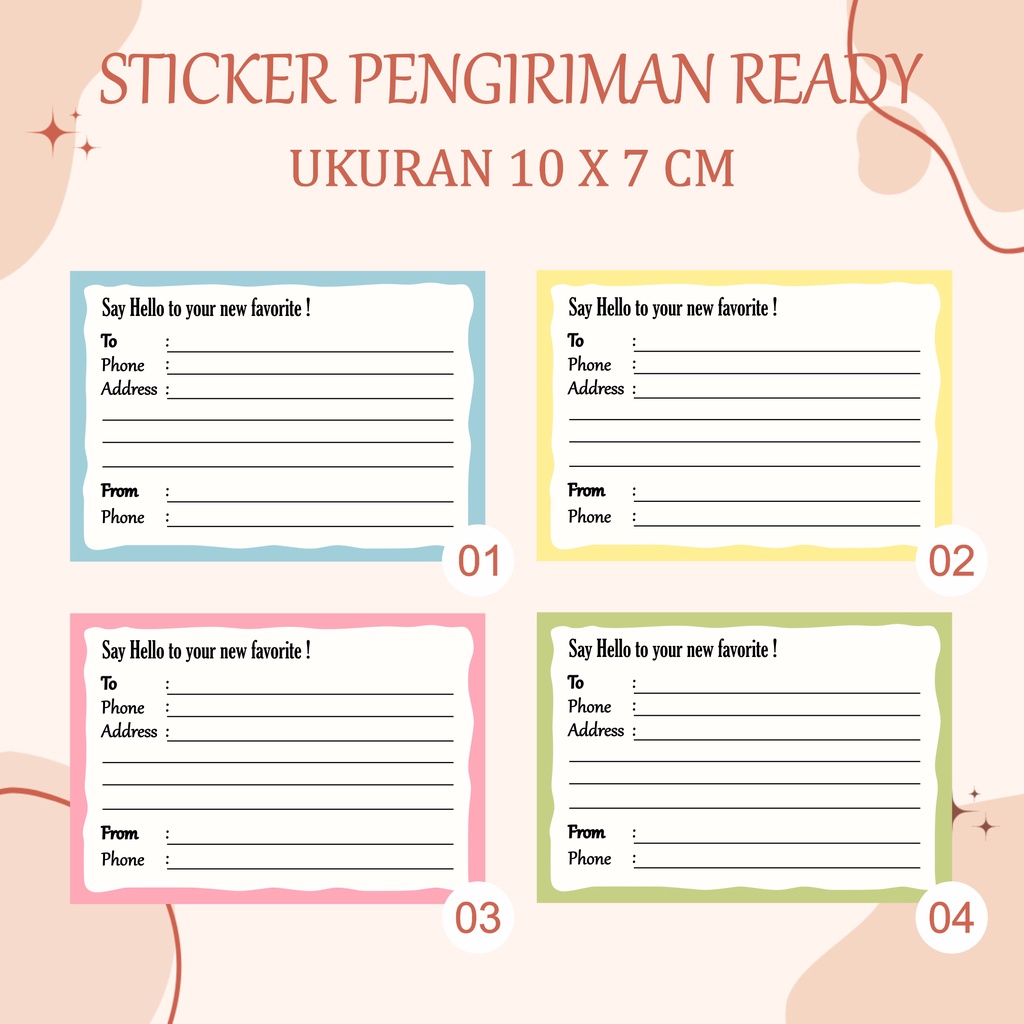 

STICKER PENGIRIMAN OLSHOP READY / LABEL PENGIRIMAN OLSHOP / SHIPPING LABEL / STCKER LABEL V.4