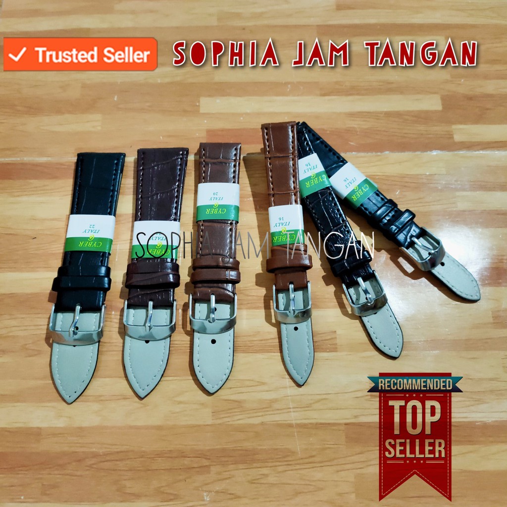 TERMURAH TALI JAM TANGAN KULIT CYBER , STRAP JAM TANGAN KULIT CYBER