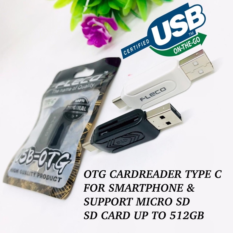 OTG CARDREADER TYPE C CRC-31 FOR SMARTPHONE SUPPORT MICRO SD UP TO 512GB