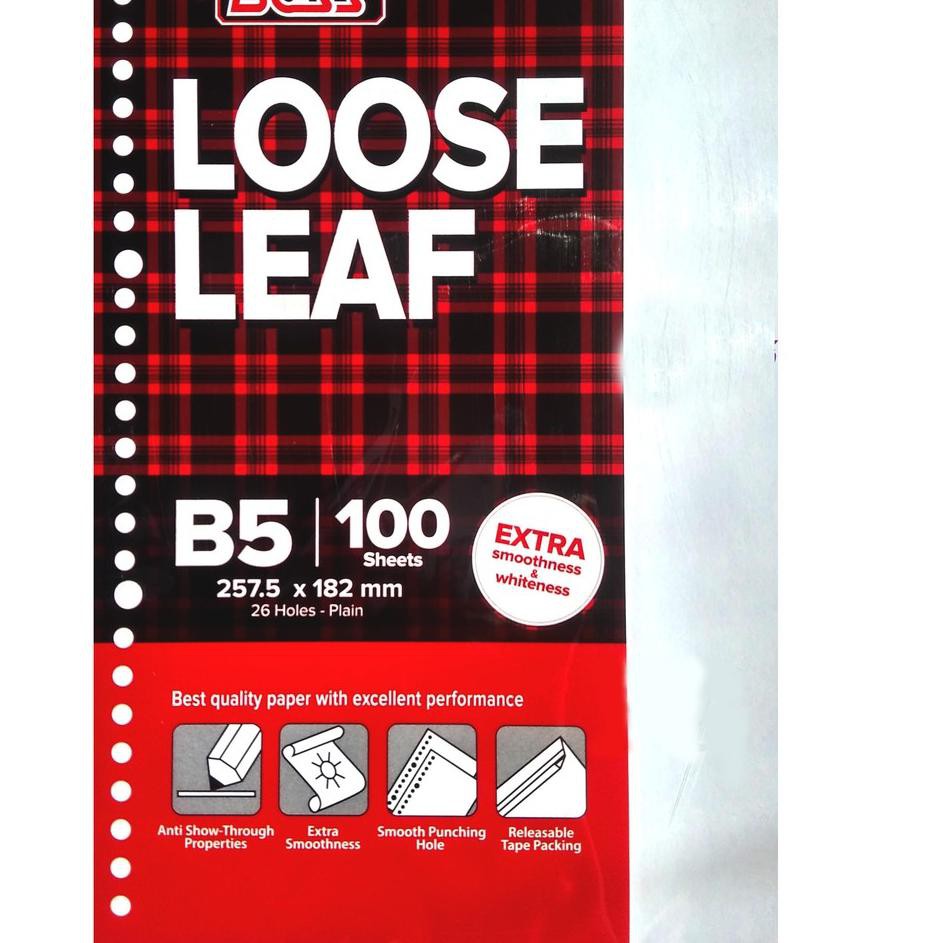 

PROMO 4.4 Loose Leaf Polos Big Boss B5 - 100 Lembar