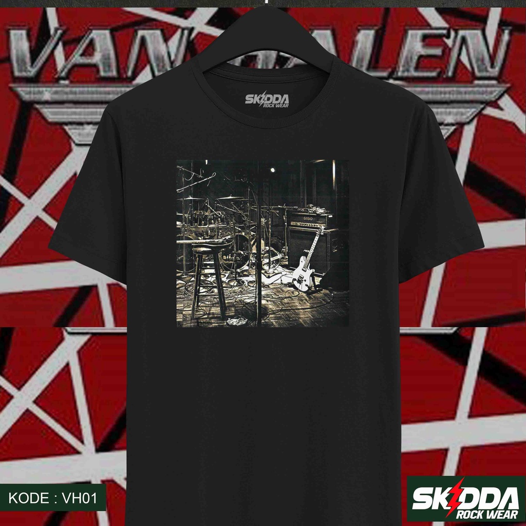 T Shirt Kaos Band Rock VAN HALEN – Stuido 5150 – VH01 - Premium Black NSA