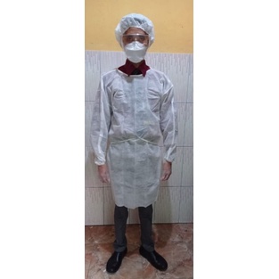 Baju APD medis sekali pakai / baju gown bedah / alat pelindung diri grosir termurah