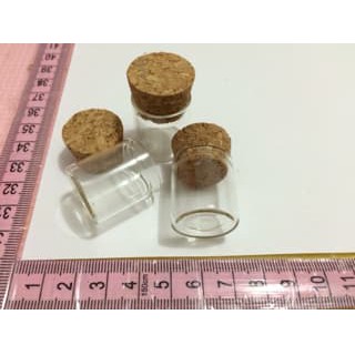 Botol kaca tutup gabus botol coil wadah coil botol craft kerajinan tangan charm cork cap bottle