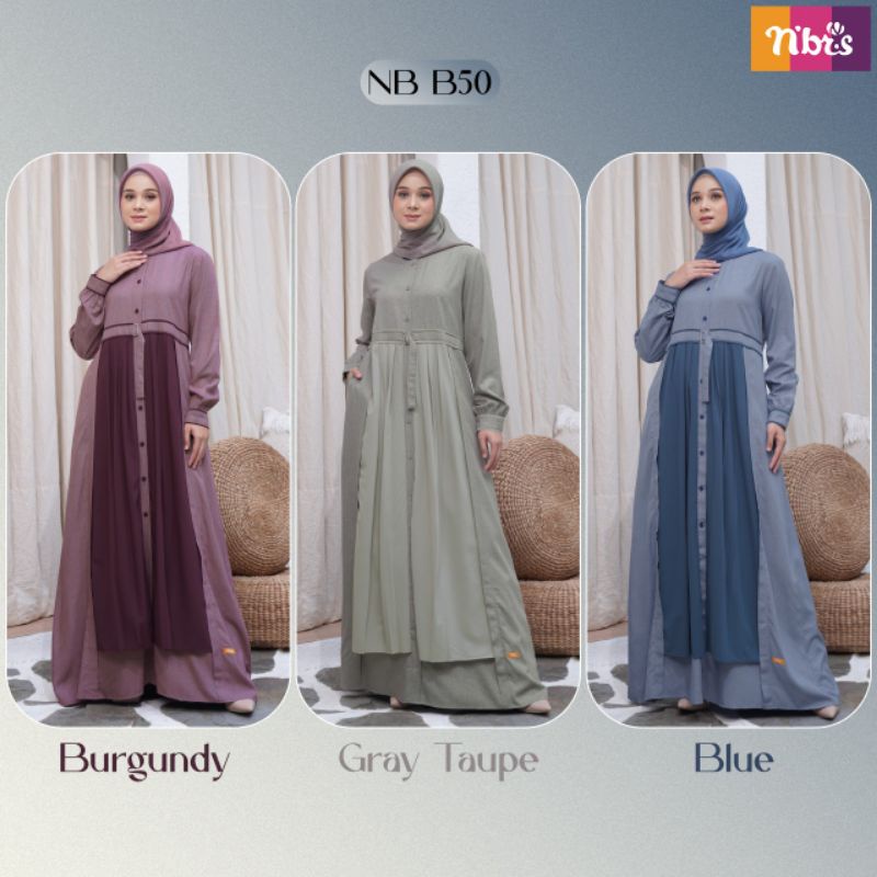 NB B50 Gamis Nibras Terbaru
