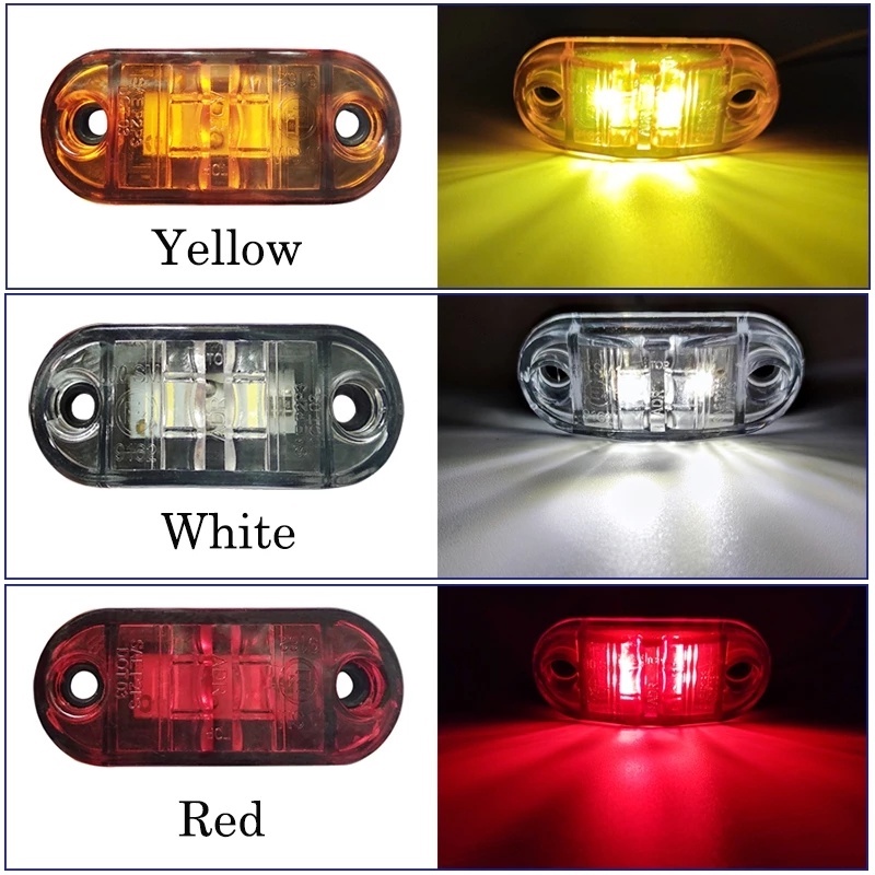 1 Pcs/2 LED Car Piranha Lamp Beads LED Lights] [Auto  Warning Led Lamp] [Lampu Sinyal Sisi Universal LED]