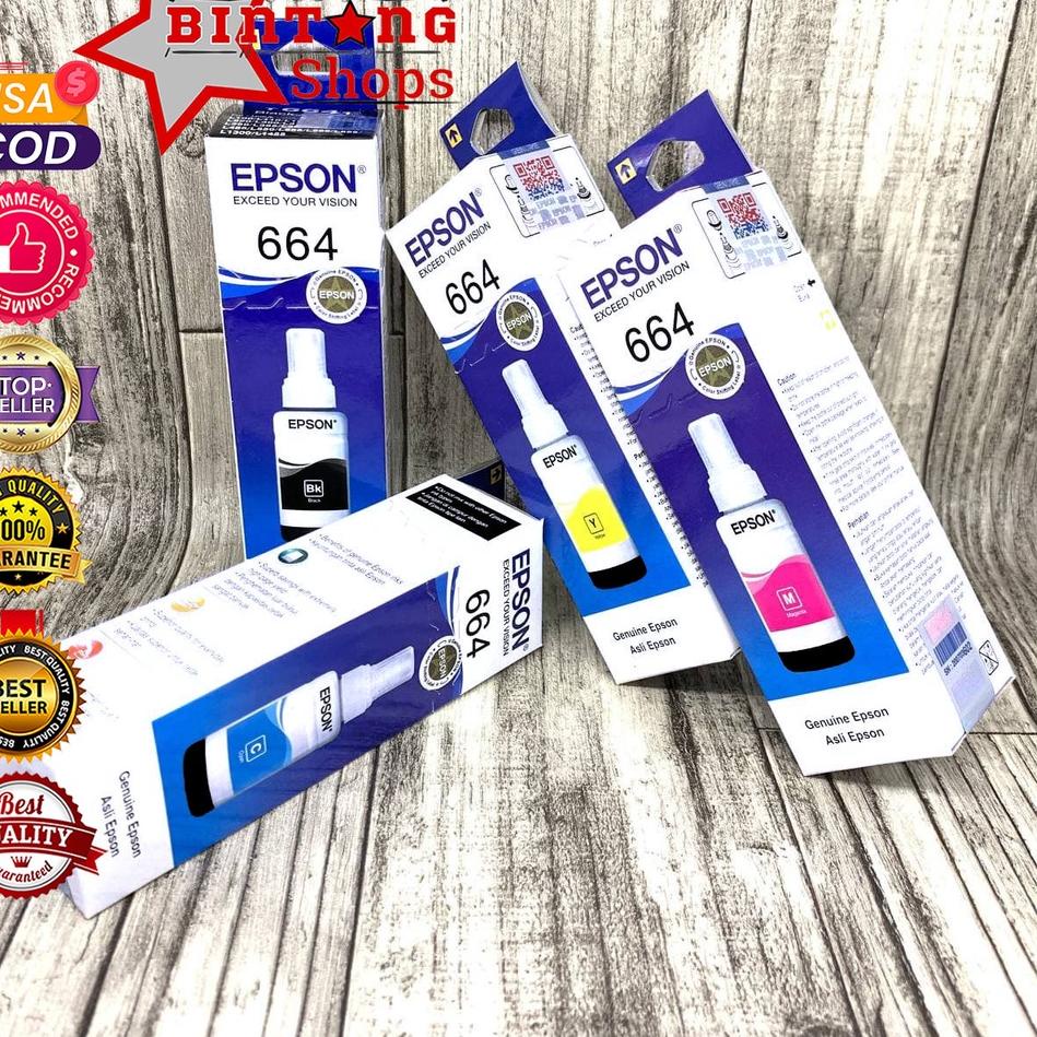 Jual Harga Murah F6ymz Tinta Epson 664 Tipe Printer L100 L110 L111 L120 L130 L132 L200 L210 L211 2424