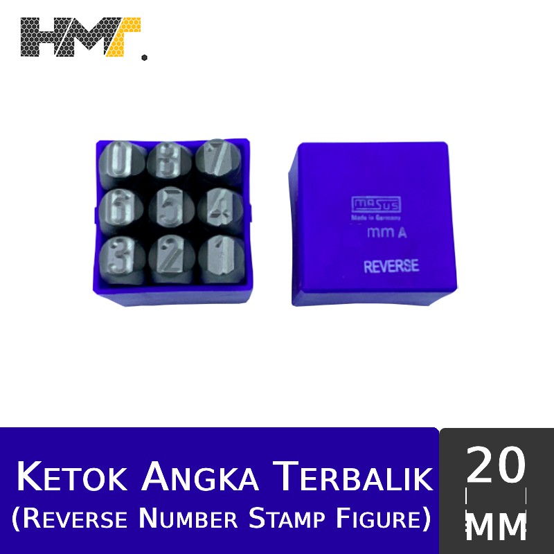 

MASUS Ketok Angka Terbalik (0-9) 20mm / Number (0-9) Reverse Stamp