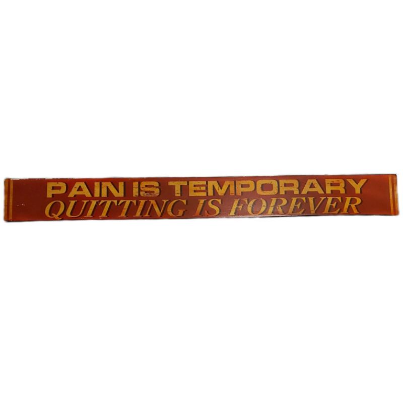 HOBBY LOBBY PAJANGAN HIASAN DINDING PAIN IS TEMPORARY 46x5.5cm