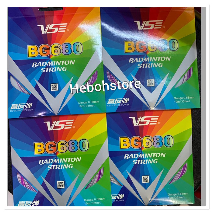 Jual Senar raket badminton VSE RAINBOW BG 680 ORIGINAL 100% Murah