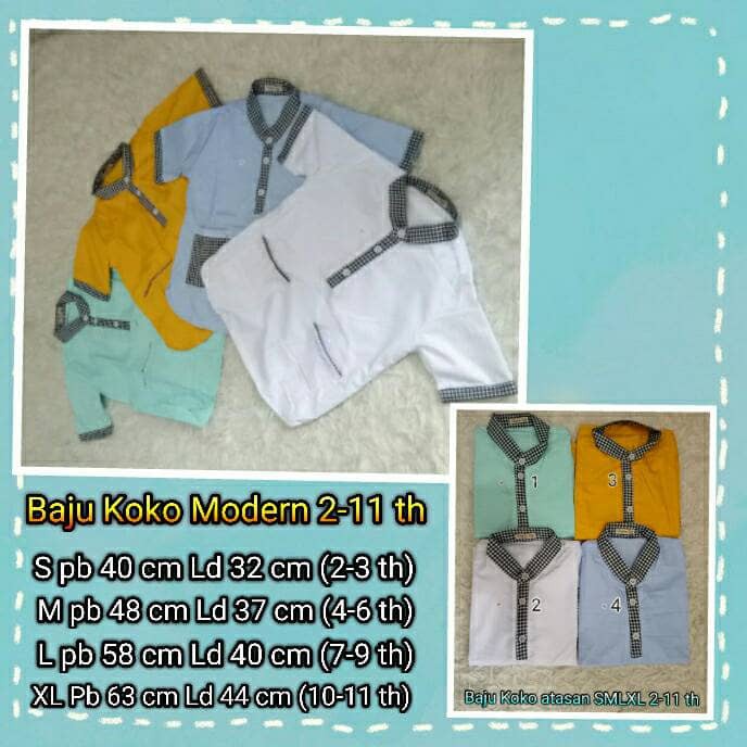 Promo BAJU KOKO GAUL BAJU MUSLIM PRIA KEMEJA PRIA MURAH baju koko dewasa baju koko anak baju  Y9K2