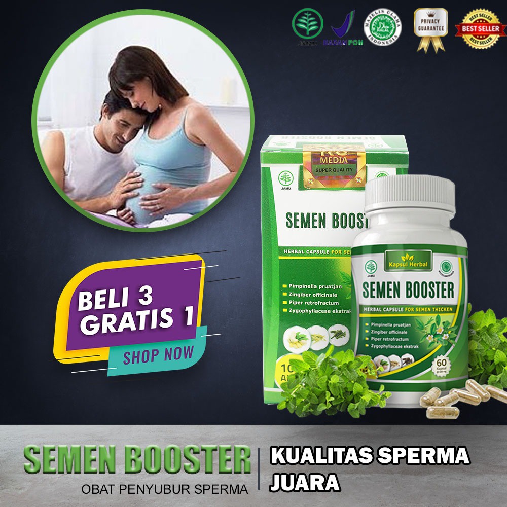 Semen Booster - Obat Herbal Pengental dan Penyubur Sperma Pria | Shopee