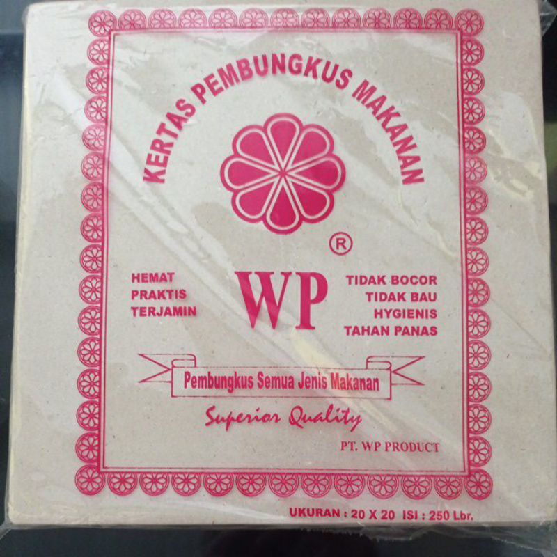 kertas makan WP 20x20