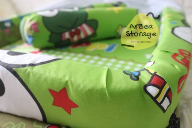 Kasur bayi kelambu set bantal guling kolam keroppi