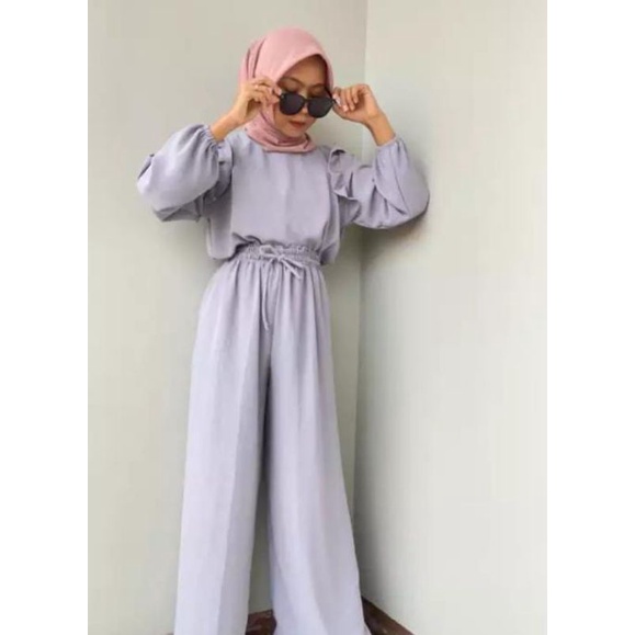 Set Ruby Rayon acrincle /Setelan Wanita Modren 2021/ Setelan Wanita Polos Cringkel