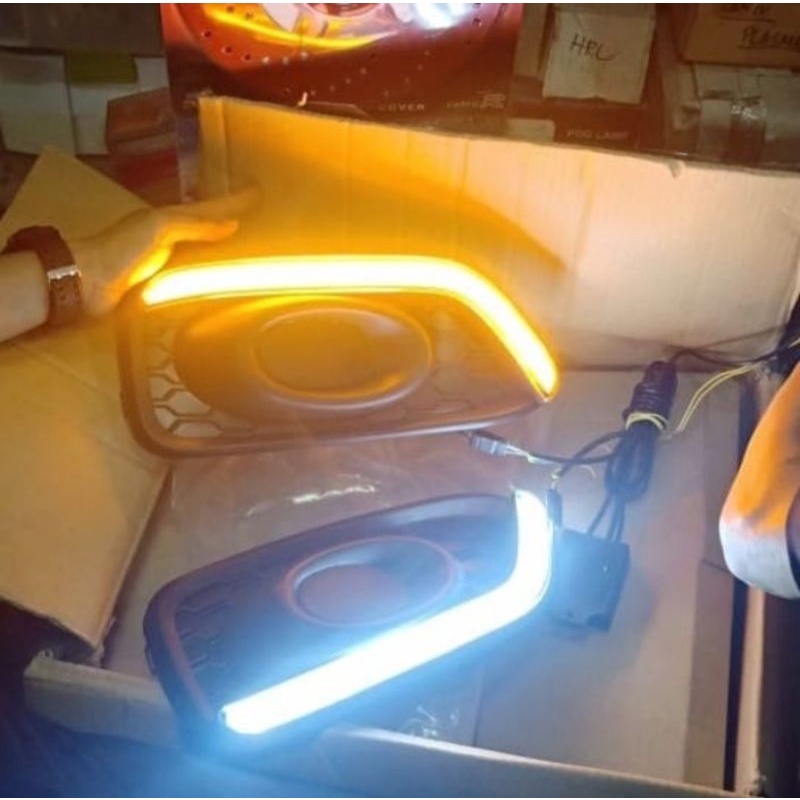 cover Foglamp DRL LED All New Brio