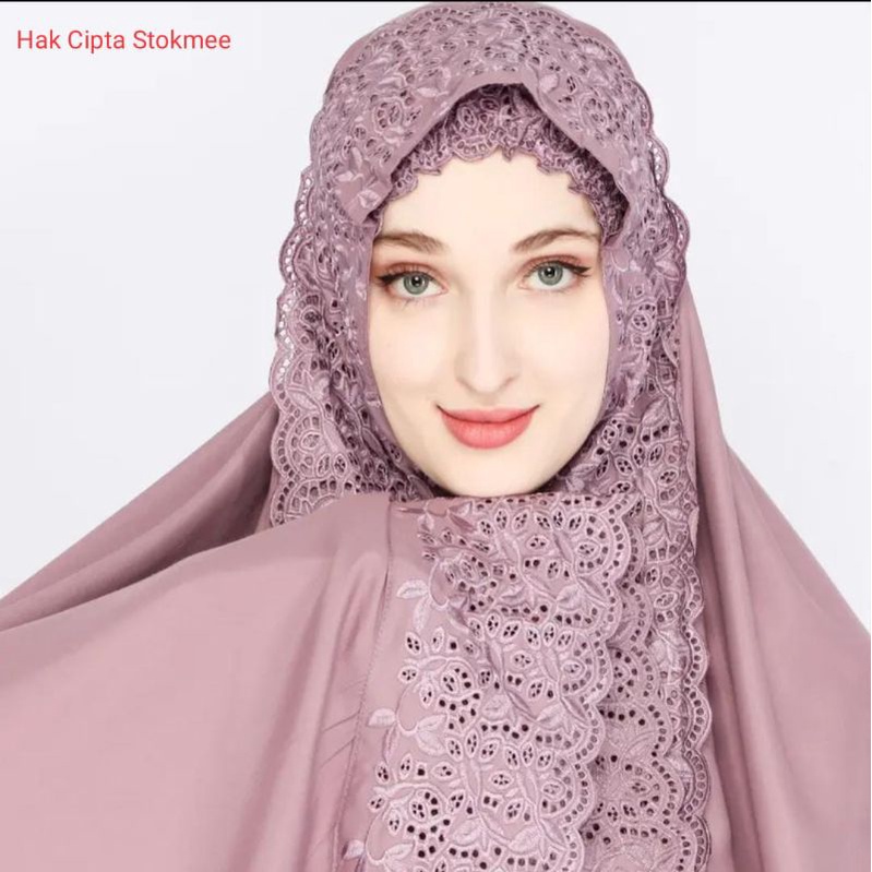 Mukena Dewasa Khodijah Free Tas Cantik Mukenah Khadijah Jumbo Bahan Katun Premium Adem