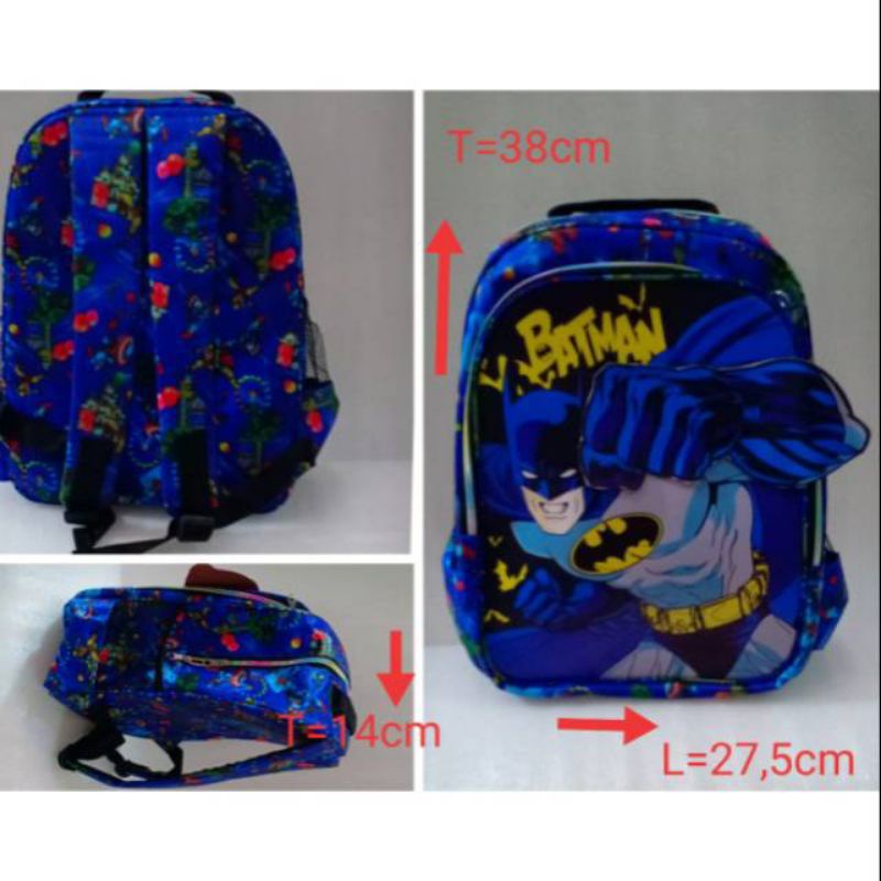 TAS SPIDERMAN/TAS ANAK SEKOLAH 3D TK SD/BERBONUS