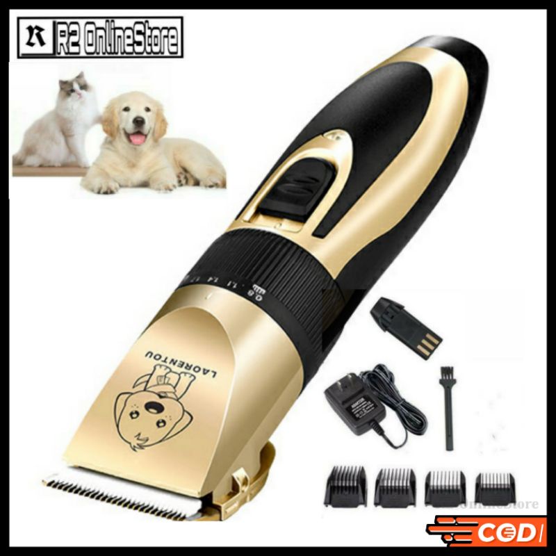 Laorentou Alat Cukur Elektrik Bulu Hewan / Binatang Peliharaan Anjing / Kucing / Domba Rechargeable 