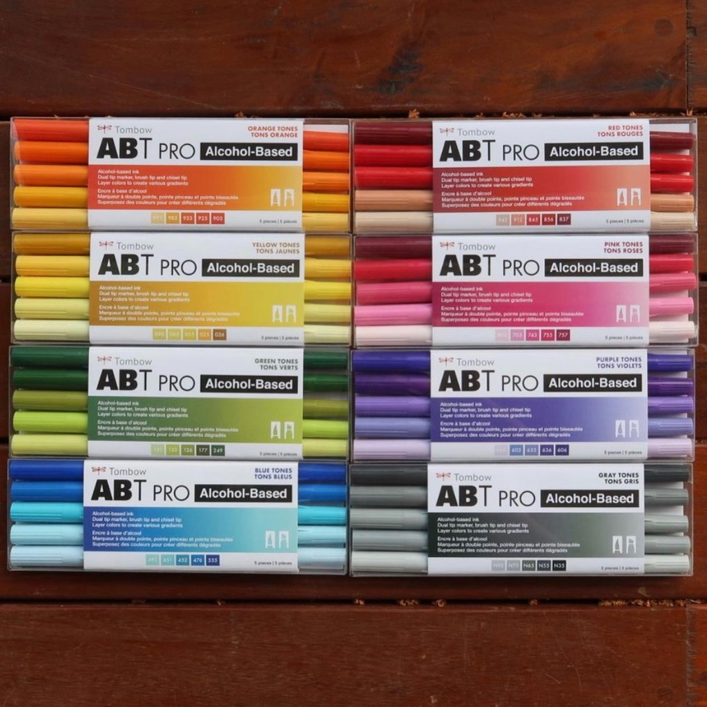 Tombow ABT PRO Alcohol-Based Art Marker Set - 5-Pack