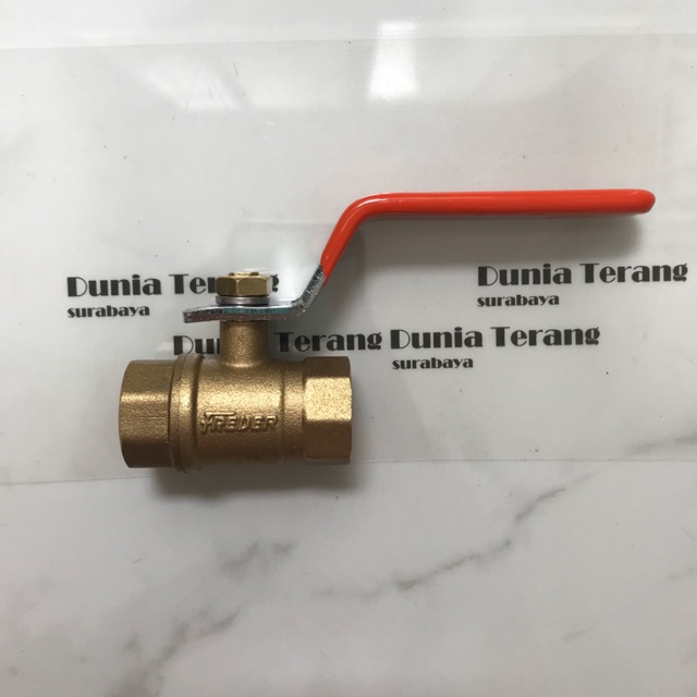 Stop Kran Air / Ball Valve Kuningan 1/2” FREDER