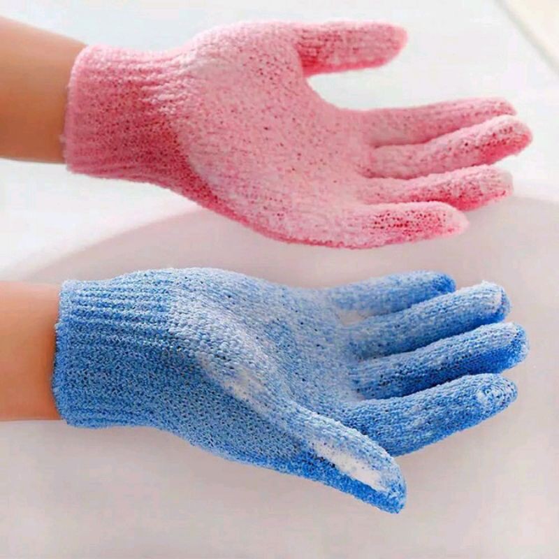 Sarung tangan Mandi scruber Sarung Tangan Bath Glove Exfoliating Bath scrub Gloves Sponge Spons