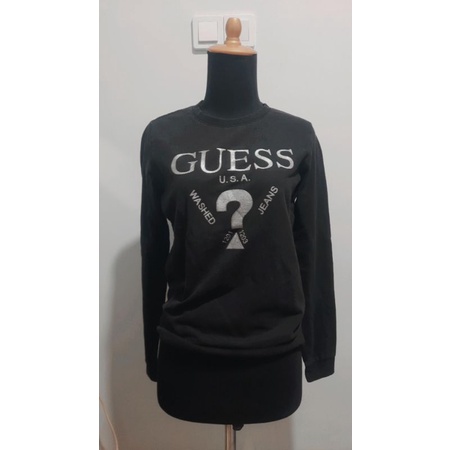 Baju panjang hitam GUESS