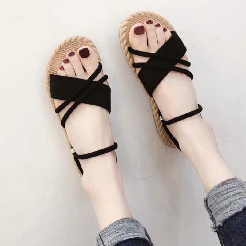 SUEDE SANDALS ETNIK